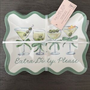 Rachel Zoe ‘Extra Dirty, Please’ Martini Set of 6 Appetizer Plates